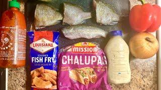 Catch N' Cook Bluegill Chalupas And Mystery Fish Taste Test! (Was it good?)