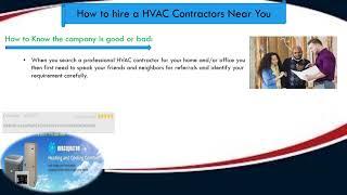 how to hire a hvac contractors near you