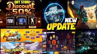 Gift store 50 discount free fire | One punch man return | legendary scorpio bundle return