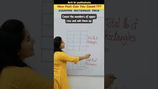 Count Rectangles in 5 second/Counting figures reasoning tricks #shorts #artikipathshala #shortsfeed
