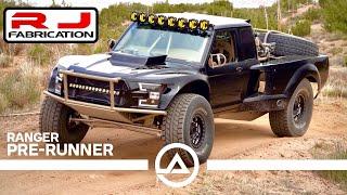 $350,000 Big Block Ford Ranger Luxury Pre-Runner Throwing Down & Going Airborn!