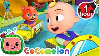 Wheels on the Bus!  | NEW  Cocomelon Animal Time - Classic Nursery Rhyme!