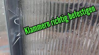 Gewächshausklammern befestigen Klammern Gewächshaus richtig anbringen