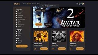How to create a website for movie booking using HTML & CSS