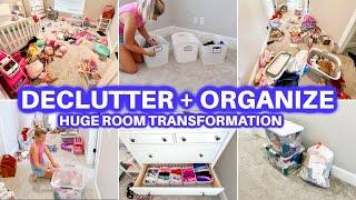 ROOM DECLUTTER + ORGANIZE + CLEAN WITH ME | CLEANING MOTIVATION |CLOSET ORGANIZATION JAMIE'S JOURNEY