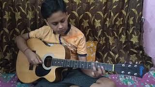 Aj mon cheyechey ami hariye jabo in guitar (Srinjoy Majumder /Deep)