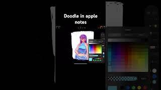 doodle in apple notes #doodle #speedpaint #digitalart #artshorts #artstyle #drawing #artwork
