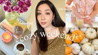 cozy weekend vlog! ️ decorating for fall, seasonal recipes, target run, big life update