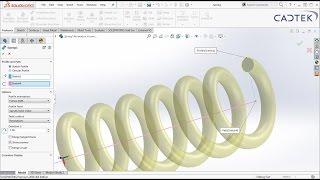 SolidWorks - How to model a Dynamic Spring