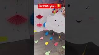 cute cloud Art | Aesthetic Hanging Cloud idea | Cute craft idea