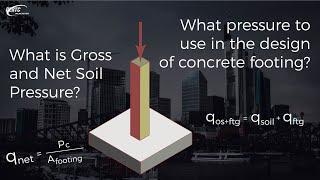 PART 1: Design/Analysis of Footings - Gross and Net Soil Pressure (REINFORCED CONCRETE)