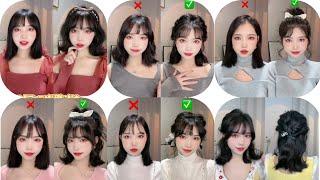 Quick and Easy Short Hairstyle Tutorial Korean styles for girls