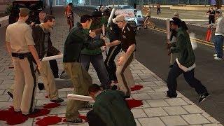 GTA San Andreas - Перекрыли дорогу, приехала полиция