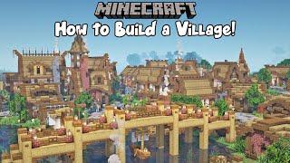 Minecraft - How to Plan & Build a Custom Village!