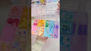 Sanrio Pallet Slime🩵🩷 #sanrio #kuromi #cinnamoroll #hellokitty #cute #japan #shorts #fyp #asmr