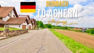 Driving in Germany  from Durbach to Achern in May 2023.