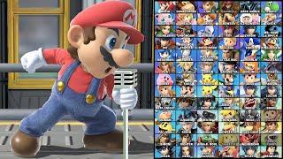 Super Smash Bros Ultimate All Characters Singing the Menu Theme