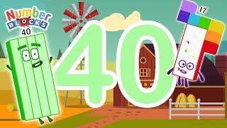 Numberblocks Halloween Magic Run - Numberblocks Forest Farm 6 to solve 40 | Number Counting Fanmade