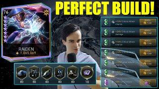 Testing Out My Perfect Build Maxed Out Raiden Injustice 2 Mobile