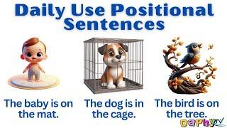 Positional Sentences for Kids | Daily Use English Sentences