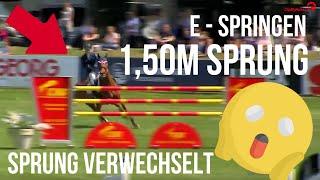 Unglaublich! | E - Springen mit 1,50m Sprung | Para - Reiterin verwechselt Sprung