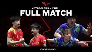 FULL MATCH | WANG / SUN vs HARIMOTO / HAYATA | XD F | #SingaporeSmash 2023