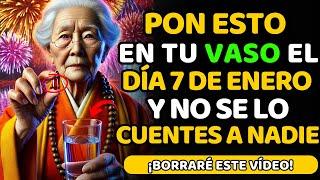 ¡Pon ESTO en TU VASO el 7 de ENERO y GANA MUCHO DINERO en 2025! | Sabiduría Budista