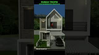 Rumah Tropis 6,5 m  #rumahminimalis