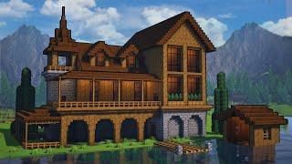 Minecraft: How To Build A Lake House | Tutorial