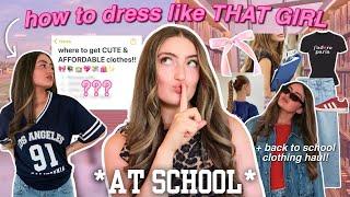 how to dress like "THAT girl" at SCHOOL! *the ULTIMATE GUIDE* + Princess Polly back to school haul