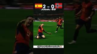 Spanyol vs Norwegia _ Highlight Kualifikasi Euro 2024 #shorts #football #footbllmatch #highlights