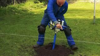 Hyundai 2-Stroke Petrol Earth Auger - HYEA5200X / HYEA5080 In Use