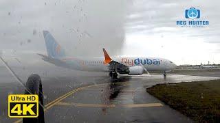 First flydubai in Poznan - water salute