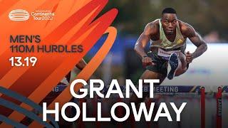 Grant Holloway wraps up victorious season with win | Continental Tour Gold 2022 Zagreb