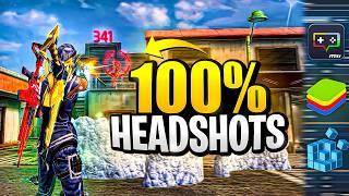 SECRET SETTING Revealed to Get 100% Headshots : Msi 5 I Bluestacks 5 (4K)