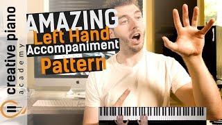 Left Hand Piano: A BEAUTIFUL left hand accompaniment pattern for piano