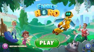 New Playrix Game - Family Hero - Day 1 - Meet The Adamses