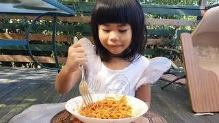 SPAGHETTI MUKBANG WITH ADELINE FEAT. ANCINE | ARCETA KIDS | TINCIO TV