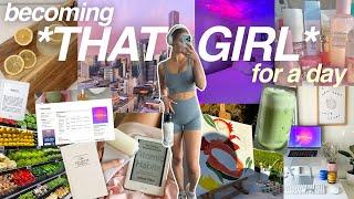 living like THAT GIRL for an ENTIRE day  (workouts, matcha, journaling, routines, etc!)