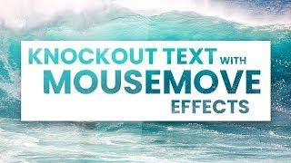 Knockout Text With Mousemove Effects | Html CSS and jQuery