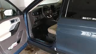 2020-2021 Ford Explorer door code location.