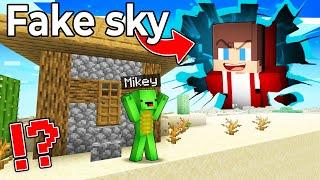 JJ Use FAKE SKY To Prank Mikey !? JJ And Mikey Invented NEW Pranks in Minecraft Maizen