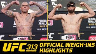 Alex Pereira, Magomed Ankalaev Makes Championship Weight For UFC 313 | MMA FIghting