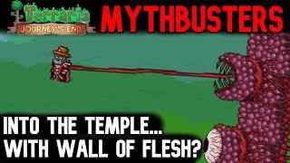 Can Wall of Flesh Break You into the Temple? | Terraria Journey's End Mythbusters