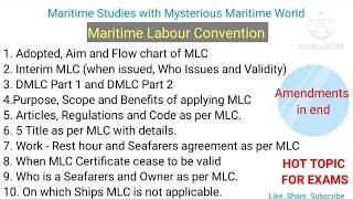 Maritime Labour Convention #mlc2006 #shipping #seafarer #mariners #india #indianmaritimeuniversity