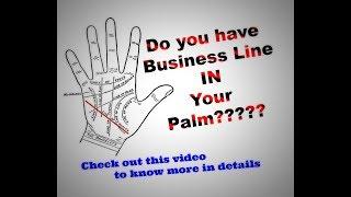 #businessline #DrSaiSuvajit Business Lines in Palmistry