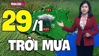 Dự báo thời tiết hôm nay và ngày mai 29/1 | Dự báo thời tiết đêm nay mới nhất