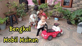 Drama anak-anak, Tazkya khansa memperbaiki mobil mobilan rusak, bengkel mobil mainan