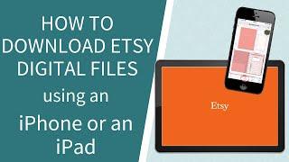 How to Download Etsy Digital Files Using an iPhone or an iPad | Digital Planning Tutorial