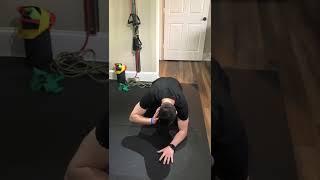 Thoracic rotation with lumbar locked